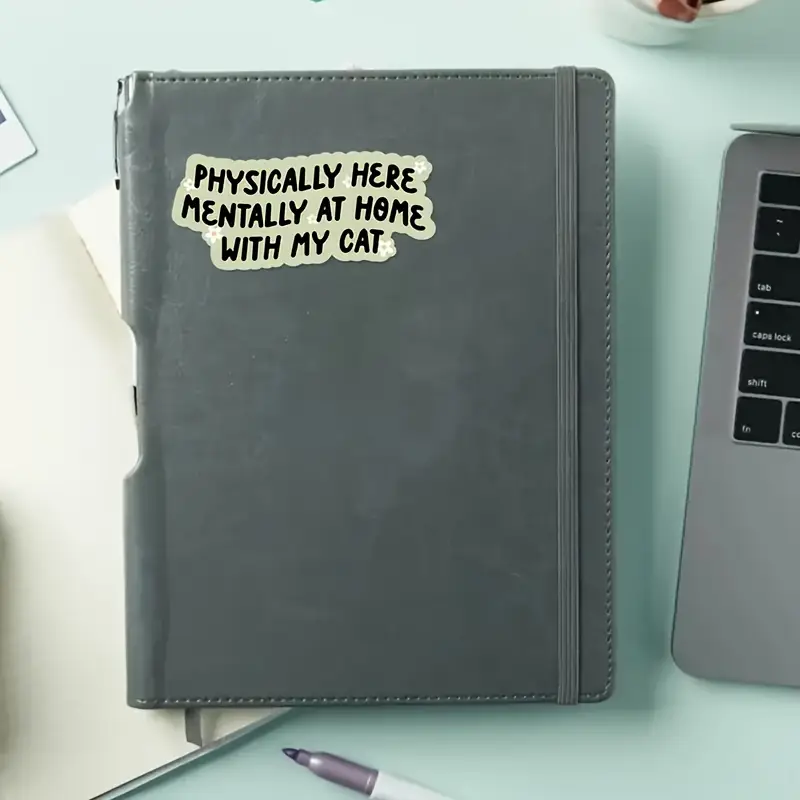 ArtemisTreats™ "Physically Here" Cat Sticker - Expression & Style Collection